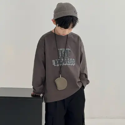 Boys Sweatshirt T-Shirt Korean Style Spring 2026