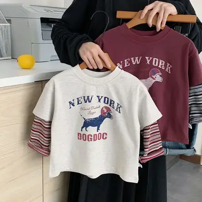Boys New York Dog Dog Cotton T-Shirt 2025