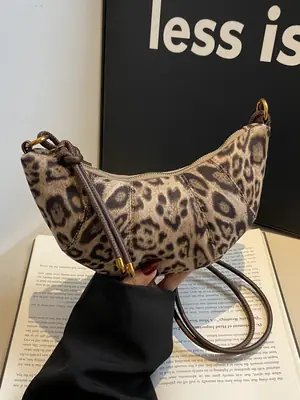 Leopard Print Shoulder Crossbody Bag for Women 2025