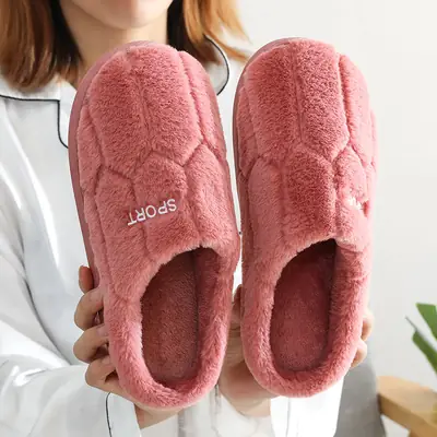 Women Cotton Slippers Warm Indoor Winter
