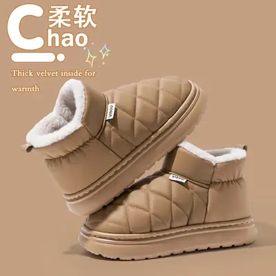 Fleece Lined Waterproof Snow Boots for Women