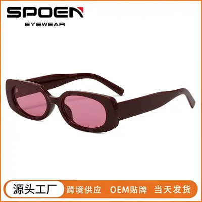Men UV Protective Sunglasses Pink Lens