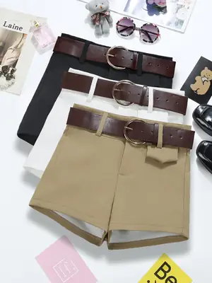 Women Slim Casual Pants 2025 Autumn High Waist Stretchy Tan