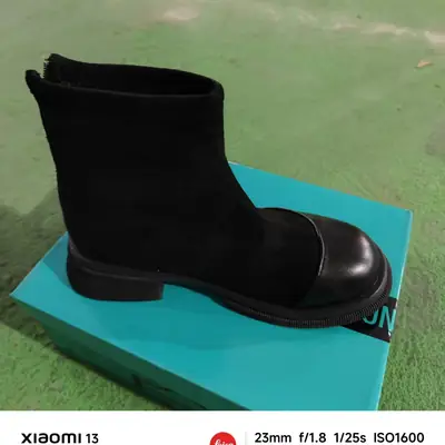 Women Retro Slim Boots Black 2025 Winter