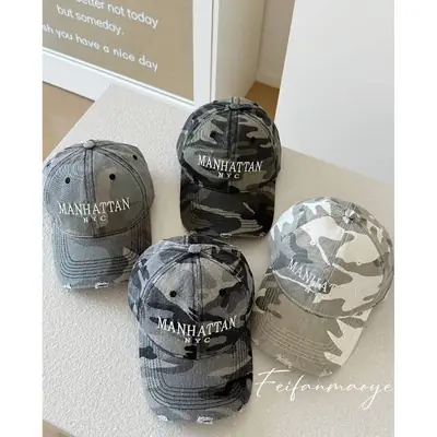 Retro Camouflage Baseball Cap for Women Men