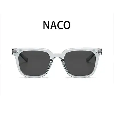 Versatile Plain Ice-Transparent Gray Atmosphere Sunglasses for Men Naco Anti-Uv Polarized Sunglasses for Women with Myopia