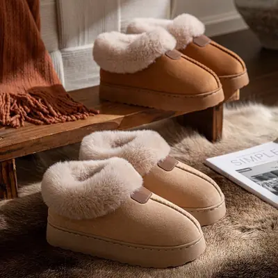 Women Winter Velvet Snow Boots Black