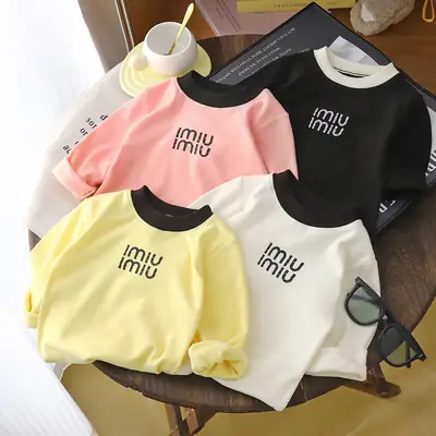 Pink Imiu Printed Long Sleeve T-Shirt for Boys Girls 2025