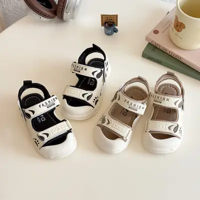 Baby Shoes Baby Fashion Sandals 2025 Summer New Versatile Shoes Kidsren's Non-Slip Soft Sole Fashionable Beach Shoes