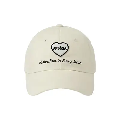 Pink Mies Heart Embroidered Baseball Cap for Men Women Large
