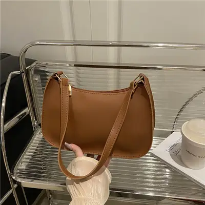 Korean Style Women Shoulder Bag Tan 2025
