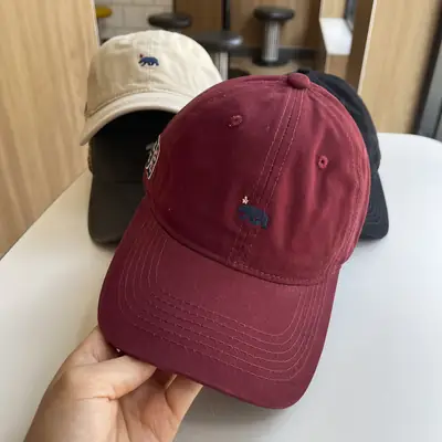 Beige Peaked Baseball Cap for Boys Girls Outdoor Travel Sun Protection