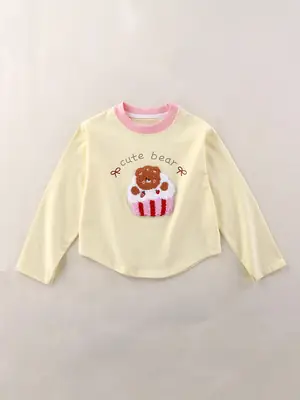 Girls Red Hello Sweet Long Sleeve Sweatshirt 2025