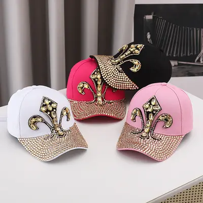 New Colorful Diamond Baseball Caps for Women
