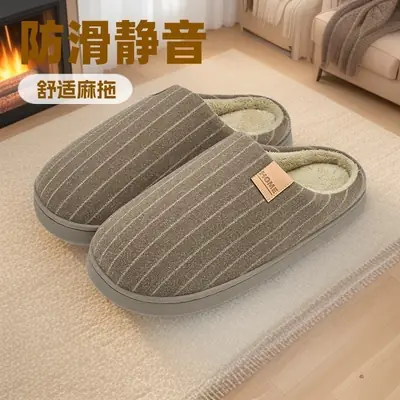 Women Cotton Slippers Pink Winter 2025