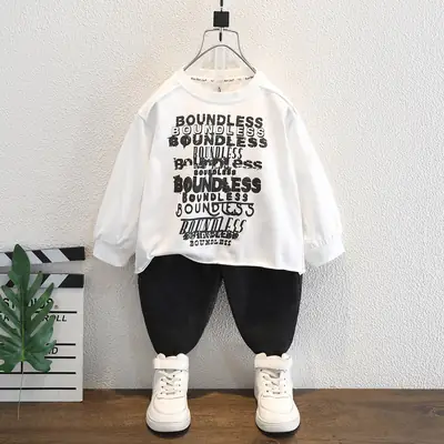 Boys Long Sleeve T-Shirt White Graphic 2026
