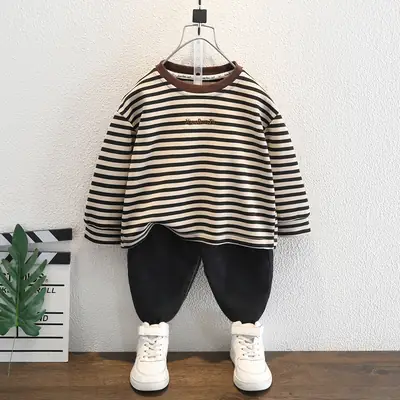 Boys Striped Long Sleeve T-Shirt 2025