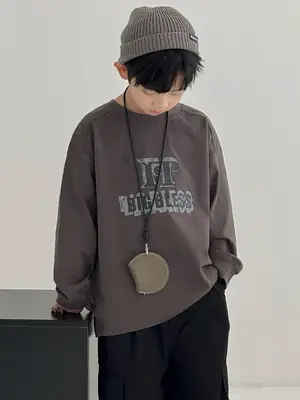 Boys Sweatshirt T-Shirt Korean Style Autumn 2025