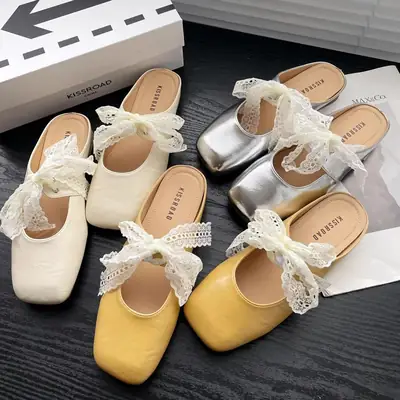 French-Style Bow Sandals for Women Summer 2025