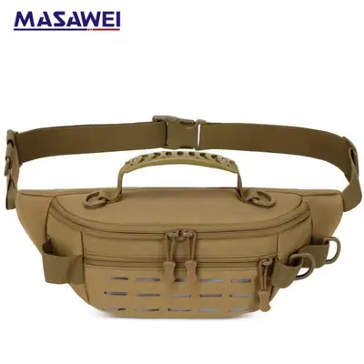 Masawe Tactical Waist Bag Tan Multi-Functional Sports Bag