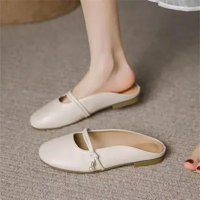 Women's New Summer Half-Cup Slipper Beige
