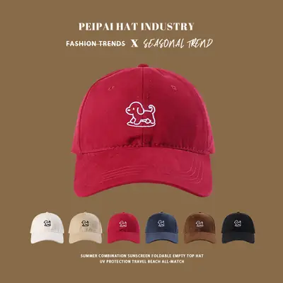 Women Baseball Caps with Embroidery, Autumn Wear