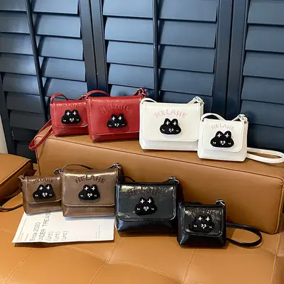 Cute Kitten Shoulder Bag for Kids Boys Girls