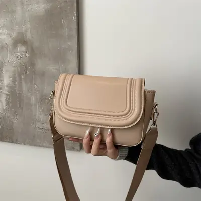 Beige Crossbody Shoulder Bag for Women 2025