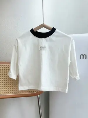 Pure Cotton Boys Long Sleeve T-Shirt White