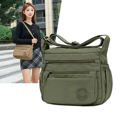 Green Crossbody Bag for Women Large Capacity Commuter