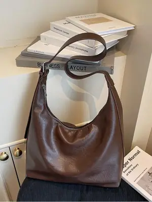 Brown Cross-Border Women's Shoulder Tote Bag
