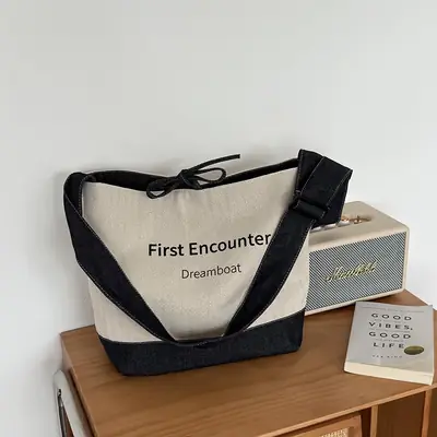 Women Canvas Shoulder Bag Large Capacity 2025