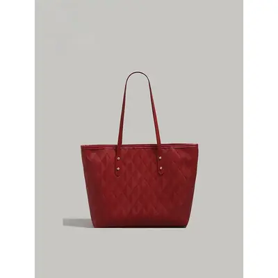 Red High-End Bridal Wedding Tote Bag