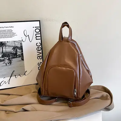 Brown Casual Backpack for Women 2025 Lightweight Multi-Purpose