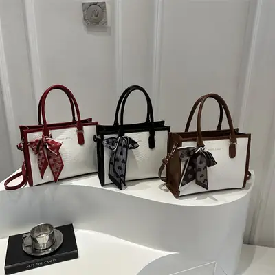 Silk Scarf 2025 Women's Textured Crossbody Bag