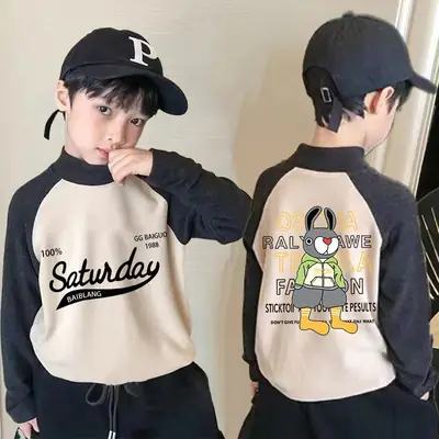 Boys Thermal Base Shirt Long Sleeve Red White