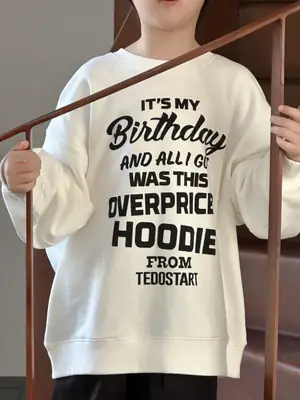 Boys Sweatshirt Long Sleeve White Korean Style Autumn 2026