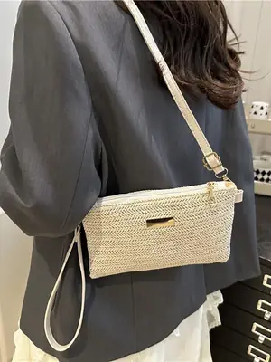 Cross-Border Straw Woven Women's Bag 2025