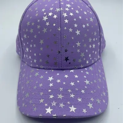 Purple Starry Sky Baseball Cap for Kids Women