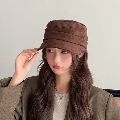 Suede Japanese Style Women's Hat Autumn Winter