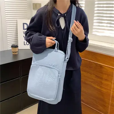 Light Blue Satchel Shoulder Bag for Women 2025