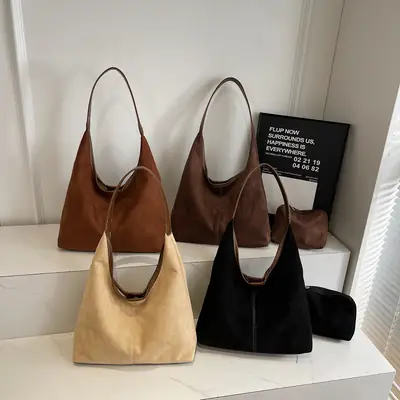 New Soft-Sided Shoulder Bag with Large Capacity & Retro Design