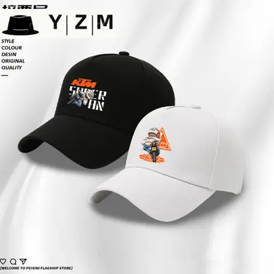 Yizhimei Cartoon Motorcycle Hat Black Sun Cap