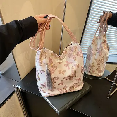 Women's Butterfly Print Shoulder Bag 2025
