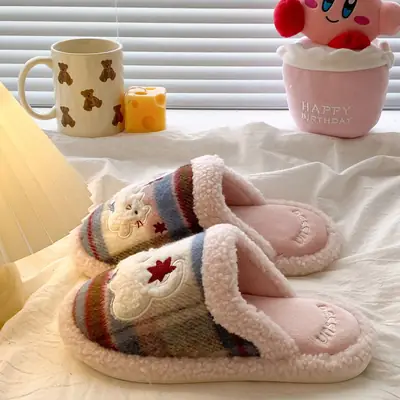 2025 Winter Women's Plush Slip-On Slippers