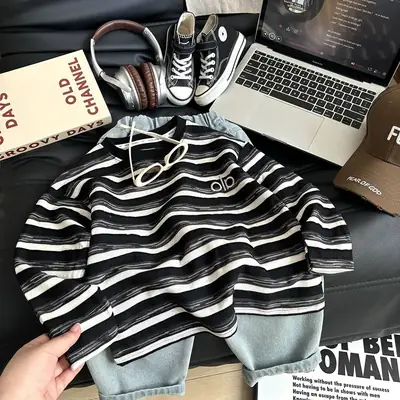 Kids Striped Cotton T-Shirt Medium to XL