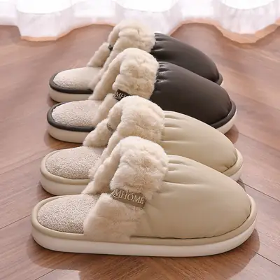 Women Cotton Slippers Cream Warm Winter Indoor