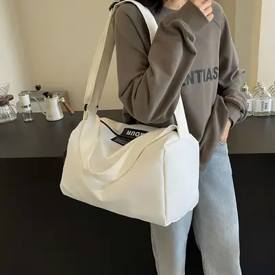Women's Cream Crossbody Bag for Travel & Daily Use