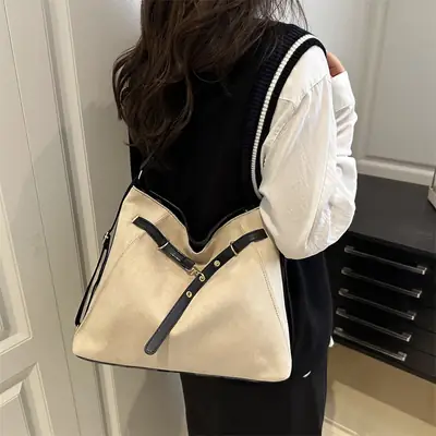 Women's Western Style Large Cap Bag Shoulder Commuter Tote