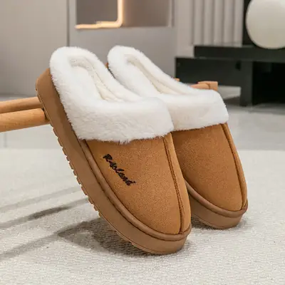 Men's Ultra-Soft Cotton Slippers Winter Home